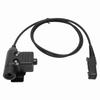 PTT Headset Adapter Push To Talk Connector for Motorola Xir P6600 P6620 XPR3300 XPR3500 MTP3250