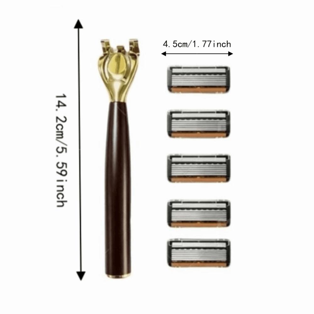 13 pcs 6-Layer Men's Shaver Anti-Slip Beard Removal Luxury Safety Razor Legs