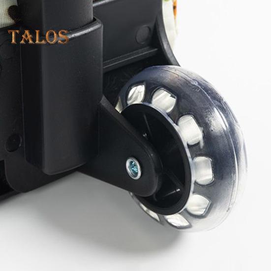 Grocery Cart with Wheels Collapsible Rolling Shopping Cart 2-in-1 Folding Design Portable Bag Waterproof Stair Climbing Telescoping Trolley Tote Bag