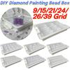 9/15/21/24/26/39 Сетка Алмазный Художественный Бисер Коробка Органайзер 5D Бусины Органайзер Маленькая Прозрачная Вышивальная Коробка для Бусин Для Рукоделия Стразы