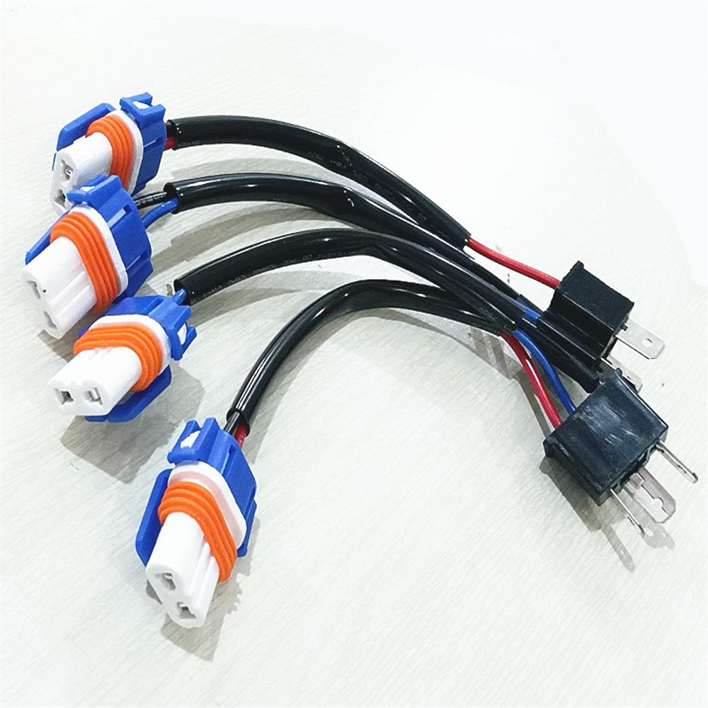 2x H4 To 9005 Headlight Bulb Conversion Wiring Harness Ceramic Plug Adapter 100W