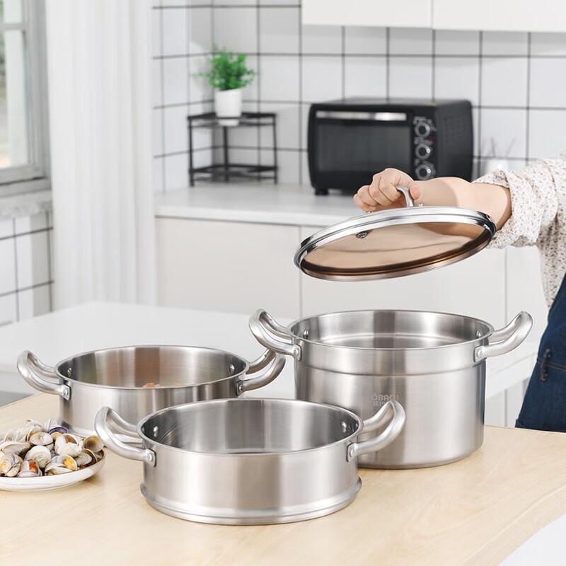 Konbach 3-Tier 304 Stainless Steel Steamer Pot