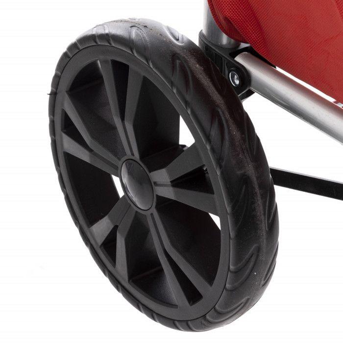 Atmosphera 2-wheel Folding Market Trolley - Nacarat Pink