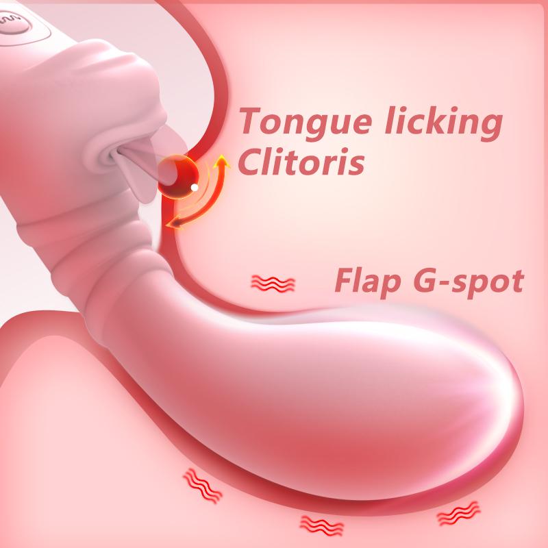 Вибратор для лизания языка для женщин, стимуляция точки G, вагинальный массаж, лизание клитора, оргазм, фаллоимитатор, оральный секс-игрушки для взрослых 18