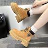Thick-soled Inner Height-increasing Tooling Short Boots New Autumn Rhubarb Boots Martin Boots Women's
