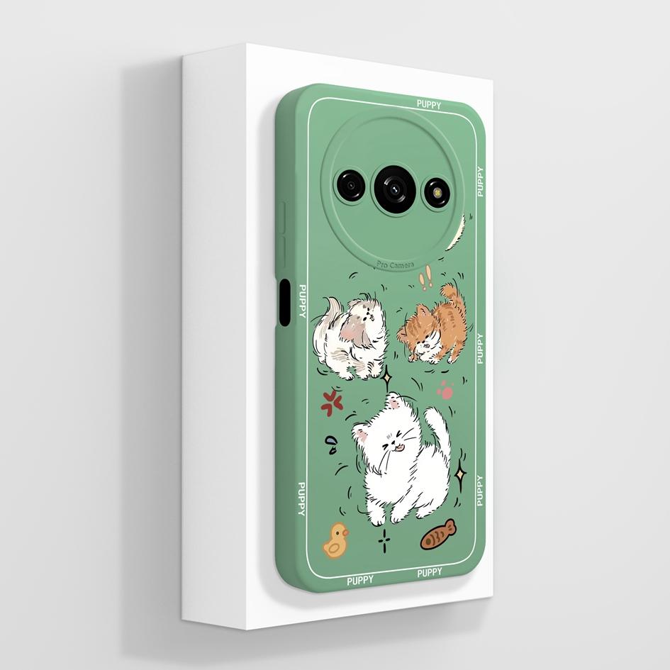 Милый клубничный и медвежий противоударный чехол из жидкого силикона для Redmi A1-A4