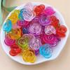 Home Party Supplies Hand-Beaded Mixed Color Flower Heart Shell Candy Candy Color DIY Loose Beads Beads With Hole Crafted 150Pcs for Jewelry Making