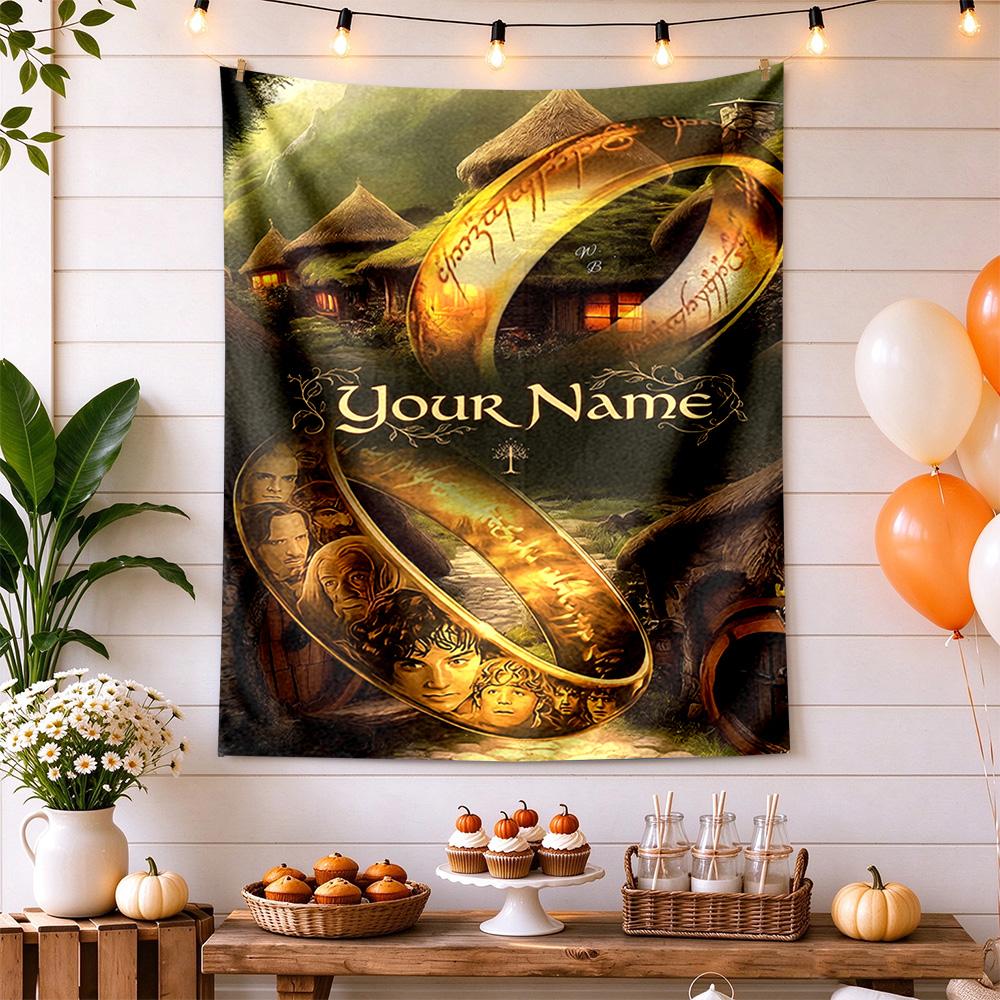 Lord Rings Custom Tapestry Boho Wall Hanging Non-Fading Color Suitable for Bedroom All-Season Use Great Gift for Dorm Room Lovers
