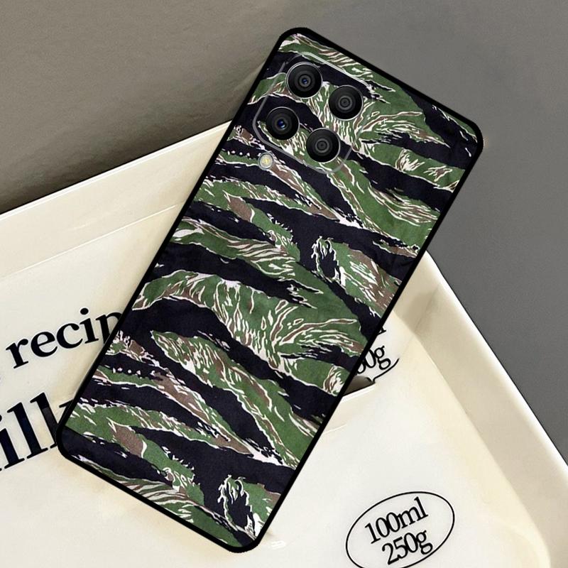Камуфляжный чехол Армейский камуфляж Тигровые полосы Для Samsung Galaxy M15 M55 M12 M13 M14 M54 M23 M16 M11 M21 M31 M20 M34 M52 M32 M36 M56