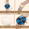 OLEVS Women's Blue Watch, Stylish, Waterproof, Mesh Band, Analog, Simple Dial, Easy to Read, Fashion Watch