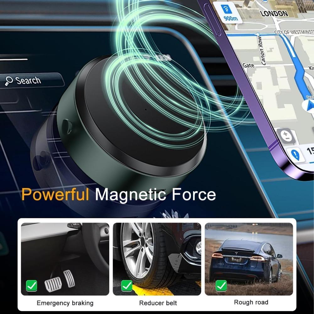 Magnetic Car Mobile Phone Holder Vacuum Suction Phone Holder Strong Grip 360° Rotation Hands-Free Mount Compatible with All Phones