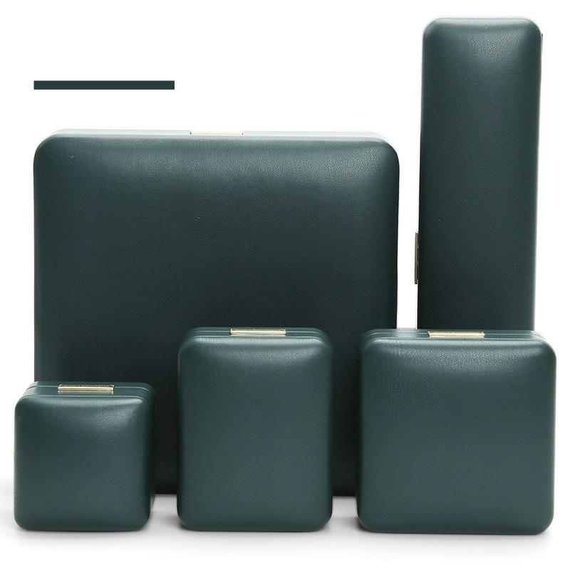Yantong Luxury PU Leather Jewelry Box Premium Ring Case Velvet Insert Necklace Bracelet Storage Organizer Gift Packaging Custom
