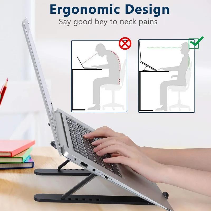 Foldable Laptop Stand Adjustable Portable Notebook Bracket Support Base Aluminum Alloy Holder For Macbook Laptop PC Accessories