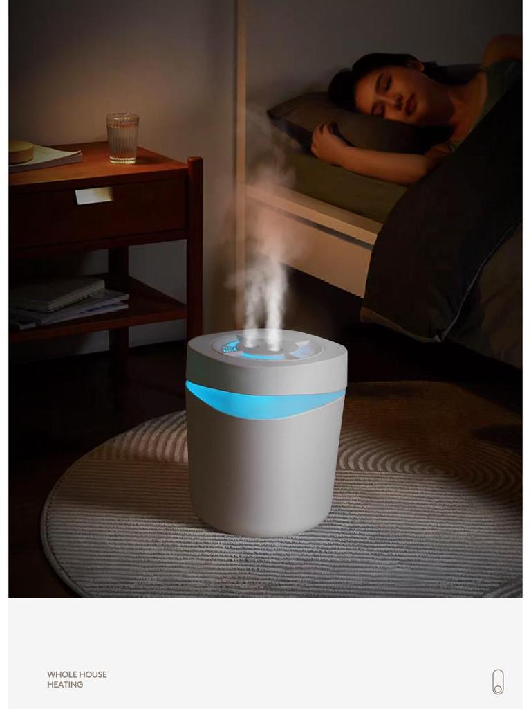 Увлажнитель воздуха двойного назначения и ночник с дистанционным управлением – бесшумное, мощное устройство для ароматерапии в спальне