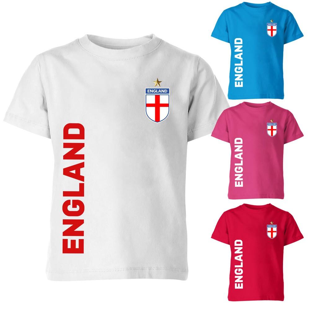 England Football T Shirt Soccer Training Sports Tee