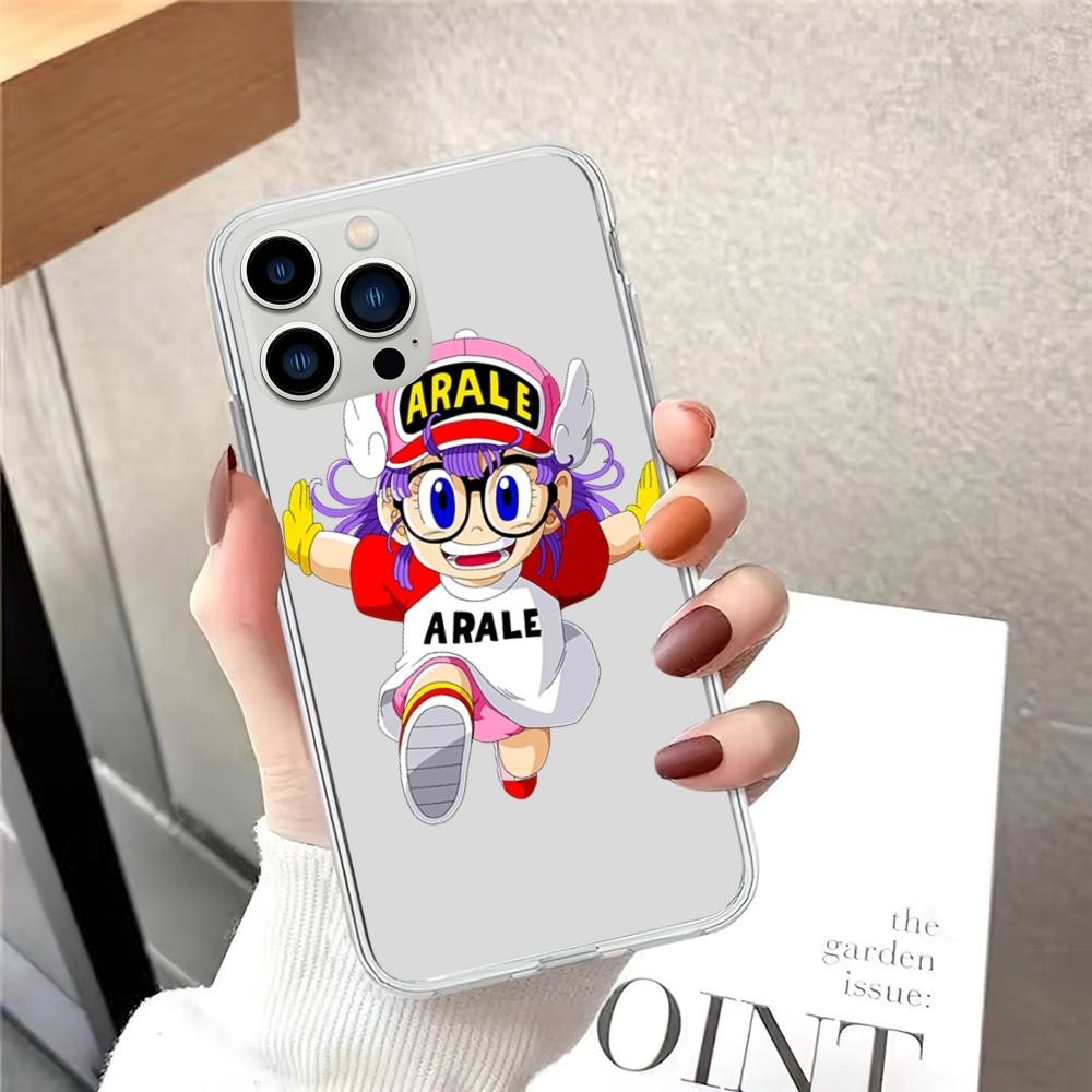 Чехол для телефона Dr Slump Arale для iPhone 15 12 Mini 13 14 Pro XS Max X 11pro Max SE XR прозрачный