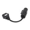 OBD2 30-контактный?16-контактный диагностический кабель-адаптер длиной 250 мм9,8 дюймов для замены грузовиков IVECO