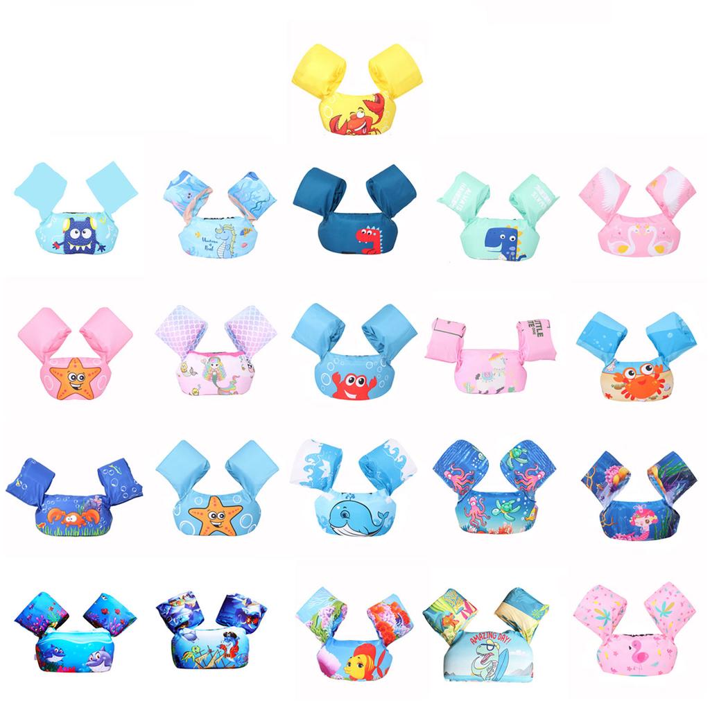 Cartoon Kids Swim Vest Child Swimming Jackets Toddlers Floatie Swim Trainer Jackets for Child Learn Swiming Training
