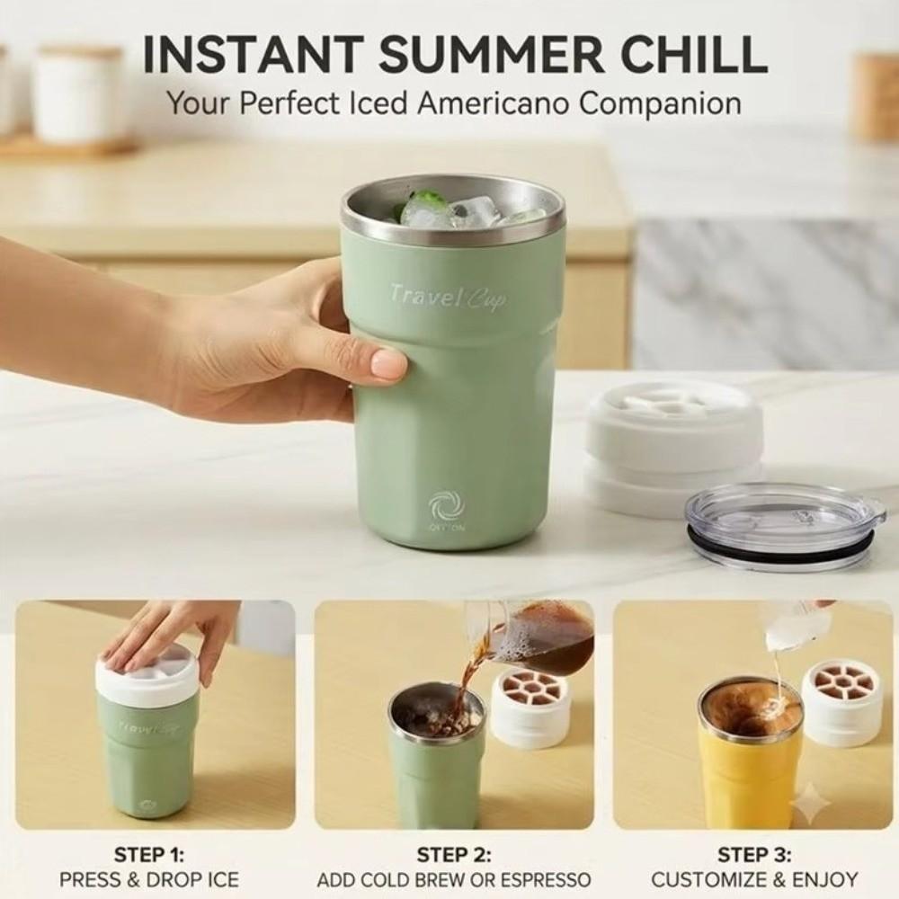 USB Rechargeable Magnetic Mixing Cup with Ice Tray Protein Shaking Cup Office