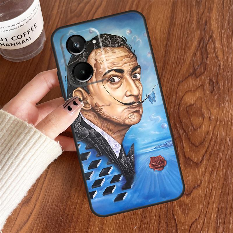 Salvador Dali Art For Realme 10 11 12 13 14 15 Pro Plus C65 C71 C75 C55 C63 C61 C53 C67 C35 GT6 GT7 Pro Case