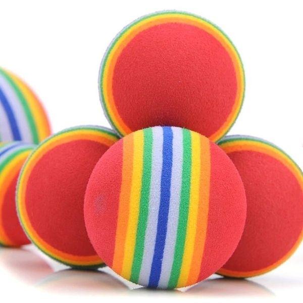 5 радужных шариков для домашних животных Игрушка для кошек 5 шариков