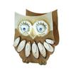 Tirelire en bois Hibou 11 x 9 x 7 cm