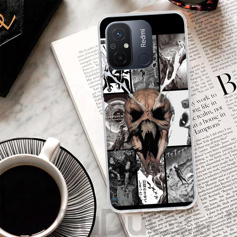 Чехол-обложка One P-Punch-Man Garou для Xiaomi Redmi 14C 13 13C 12 12C 10 10C 9 9C 9T 9A Чехол для телефона 10A 8A 8 7A 7 6A 6 Pro K70 K60 K40 1