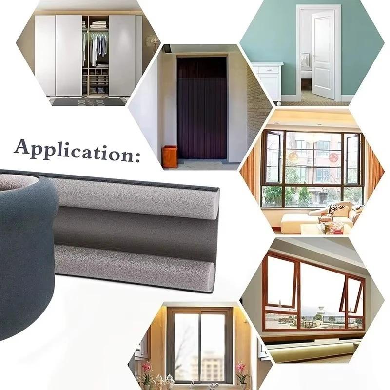 Double-Sided Door Bottom Seal Strip - Wear-Resistant Leather Material, Soundproof, Dustproof & Insect-Proof, Easy To Install
