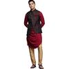 Набор Kurta Jacket Manyavar для мужчин, с длинным рукавом, воротник-стойка, этнический набор Kurta Jacket для фестиваля, свадьбы, вечеринки, спа