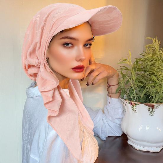 Women Headscarf Hat Elastic Design Shawl Baseball Hat Headscarf Lightweight Easy To Wear Head Covering Turban Hat