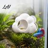 Aquarium Cave Decor Cloud Shape Cave with Suction Hideout Betta Fish Cups Small Hiding Spot Decorative Shrimp for Tanks