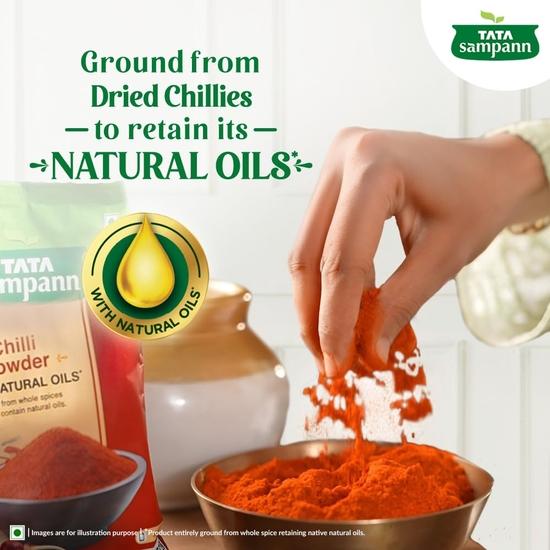 TATA Sampann Порошок чили с натуральными маслами, 100 г, порошок Лал Мирчи, порошок Мирчи