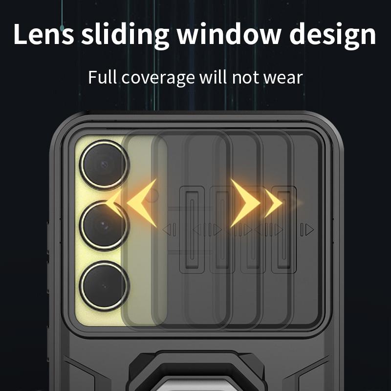 Для Samsung Galaxy A35 5G чехол противоударный бронированный слайдер камера Funda для Galaxy A35 A 35 GalaxyA35 SM-A356 магнит кольцо подставка чехол