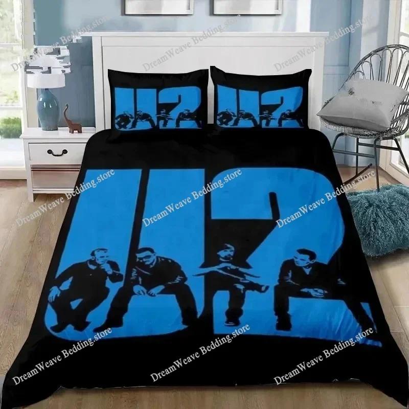 Постельное белье Rock U2 Band Пододеяльник Наволочка Одеяло king Queen Size Для мальчиков Взрослых Пододеяльник Комплект постельного белья Домашний текстильtextile