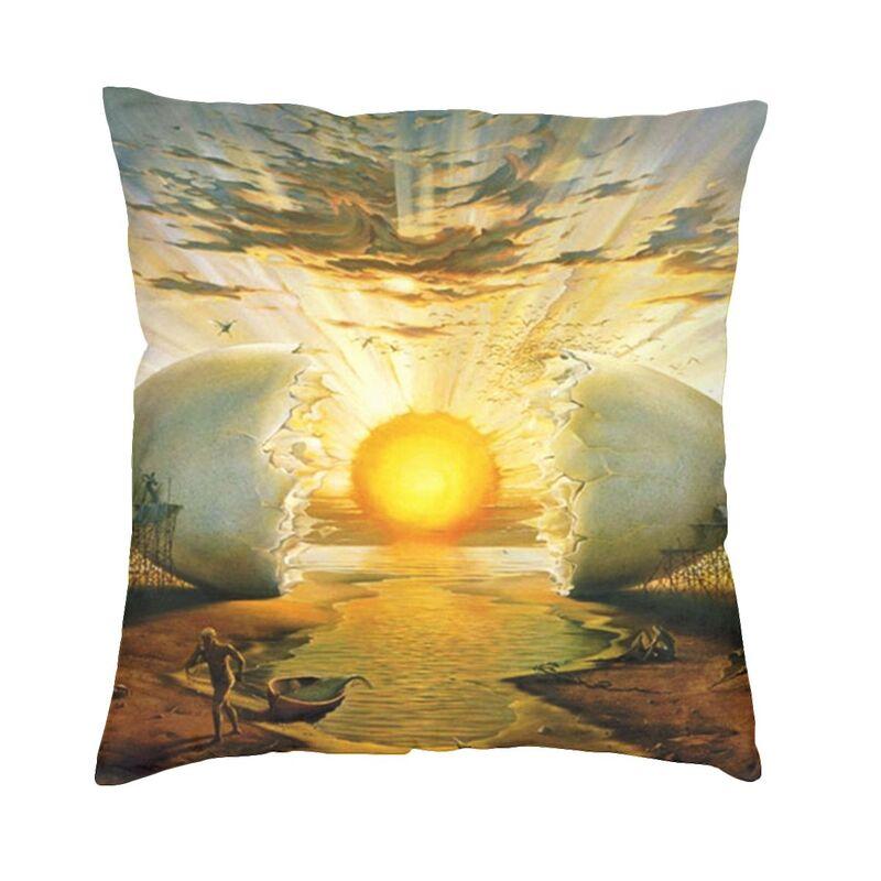 The Persistence Of Memory Cushion Cover 45X45Cm Salvador Dali Painting Art Velvet Cute Pillow Cases For Sofa Home Decor