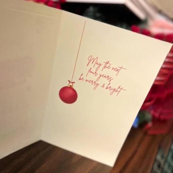 Поздравительная открытка к выборам в США 2024 года Набор открыток «Счастливого Рождества, Америка» Поздравительные открытки к президентским выборам для семьи, друзей, коллег