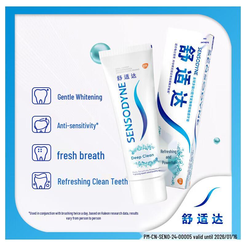 Зубная паста Sensodyne Мятная Свежесть Глубокая Очистка