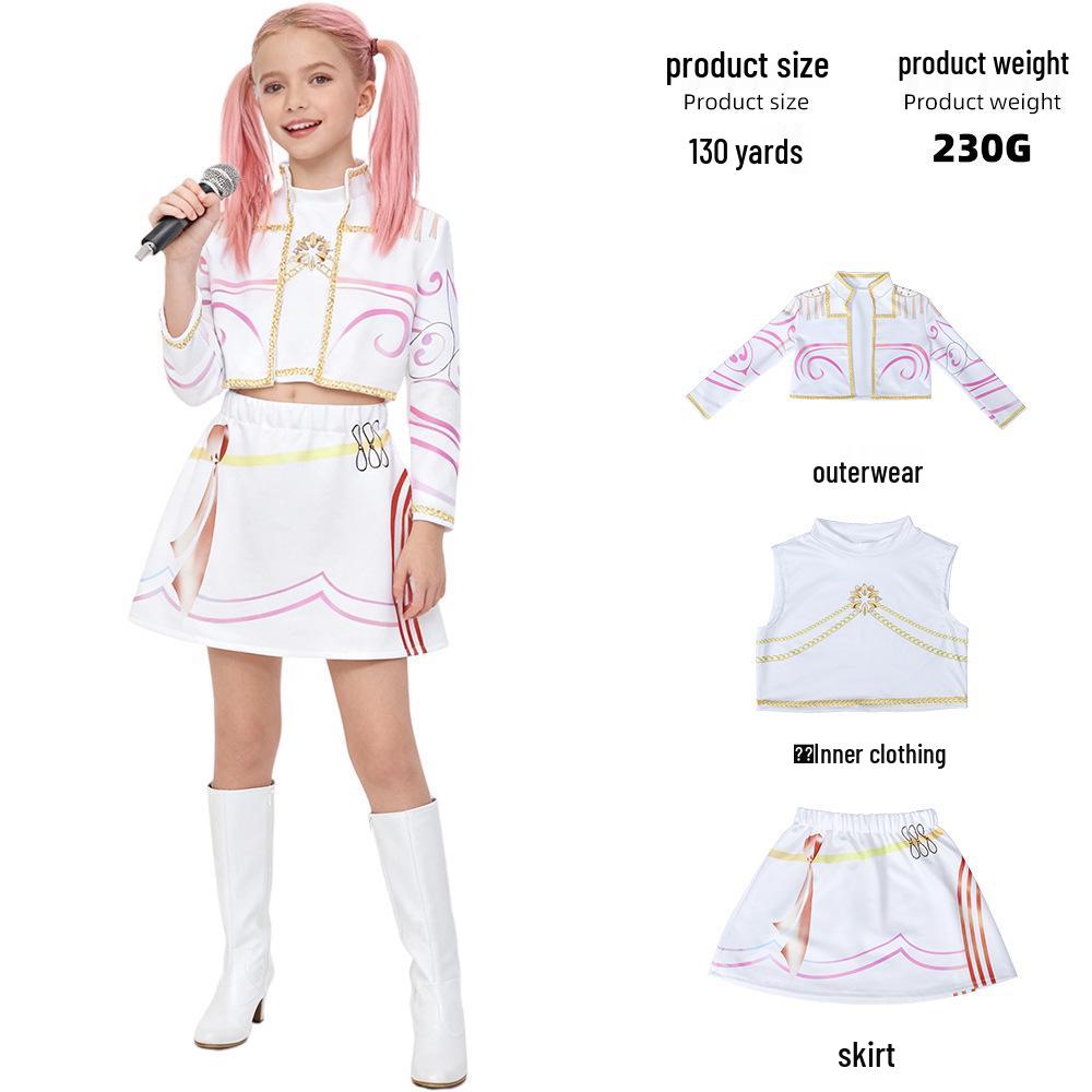 K-POP Demon Hunter Girl Group Cosplay Costume for Kids - Superstar Rumizzoi Collection