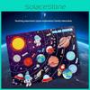 Wooden Space Cartoon Puzzle Cognitive Board For Kids Early Learning Educational