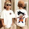 2026 Summer Dragon Ball Print Kid Goku Graphic Cotton T-Shirt, Boys Girls Harajuku Streetwear Anime Children Short Sleeve Tee