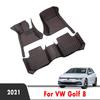 Автомобильные коврики для Volkswagen vw Golf 8 2023 2022, ковры, подушечки для ног, индивидуальные аксессуары, товары для интерьера, коврики, автомобили