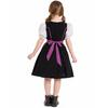Kids Girls Maid Cosplay Holiday Dress Apron Sets Outfit German Traditional Beer Multi-color School Activities Party Role-playing Costume