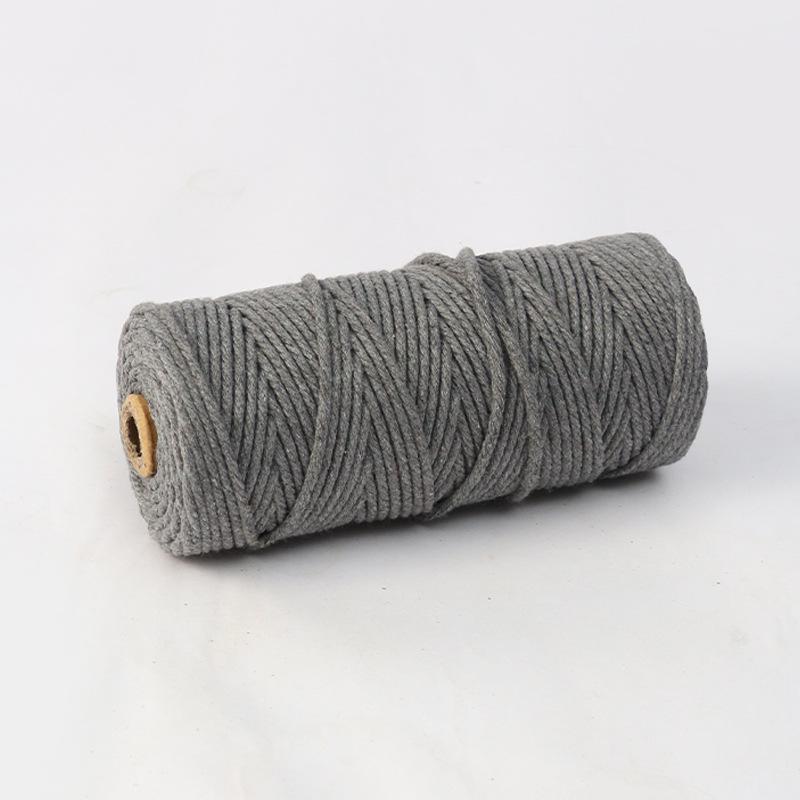 4 мм 300 м Цветной Хлопковый Шнур Ручного Плетения для DIY Гобеленов и Украшений