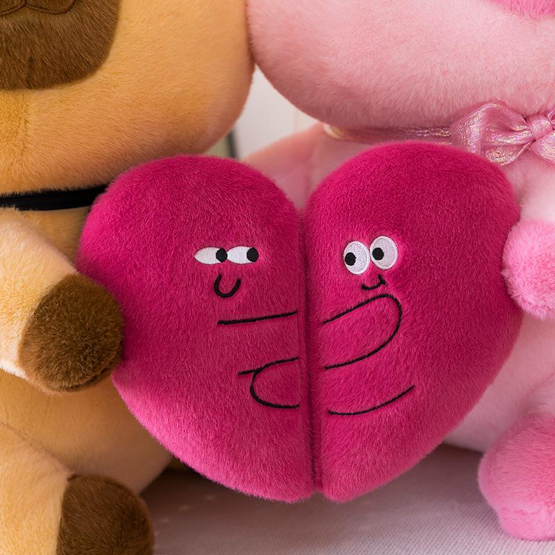 Couple Heart-to-heart Capybara Plush Toy Magnetic Love Kapi Confession Doll 520 Gift Wedding Doll