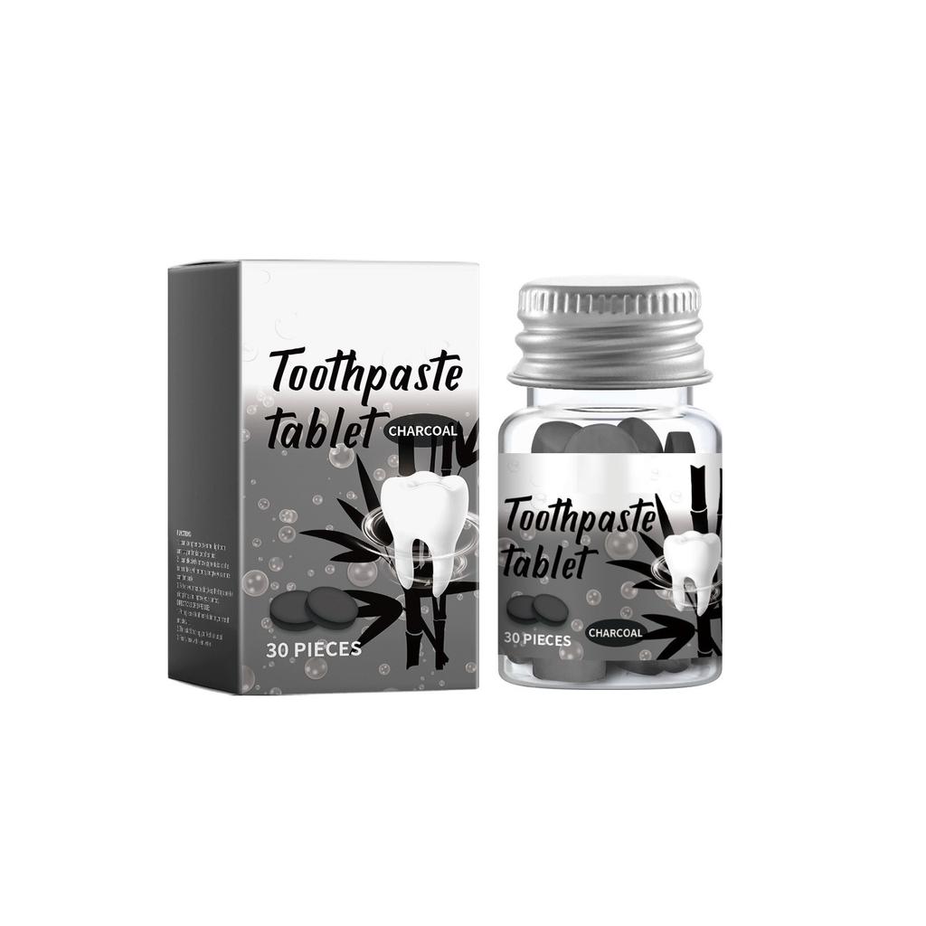 Твердые таблетки зубной пасты для глубокой очистки зубов, ухода за полостью рта, желтых зубов, грязи, очищения, портативные таблетки зубной пасты