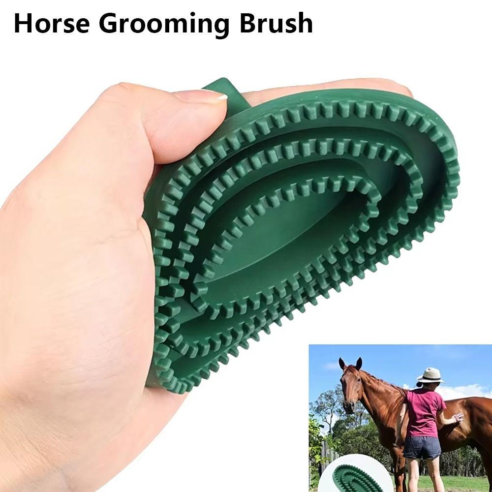 1Pcs Handheld Horse Grooming Brush Shedding Cleaning Tool New Horse Hair Scraper  for Daily Grooming