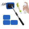 Professional Windshield Detailer Car Cleaner Tool 180 Degree Rotating Head with Microfiber Window Scrubber Extendable Handle Portable Duster