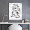 Nordic Think Outside The Box Холст Картина Современная Мода Черно-Белый XXOO Плакат Картина Печать Гостиная Домашний Декор