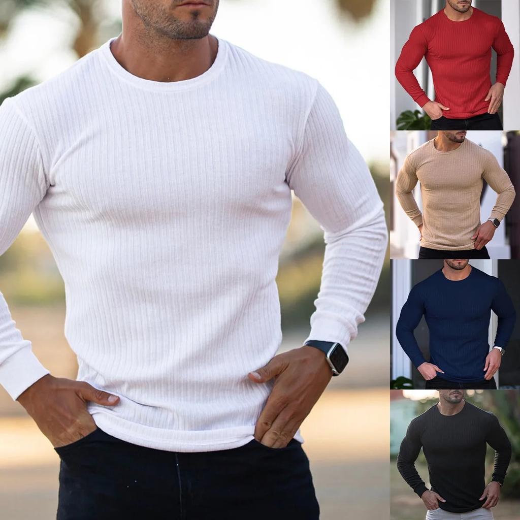 Spring Autumn Fashion Mens Thin Sweaters Casual Roll Neck Solid Pit Strip Slim Fit Sweaters Men Turtleneck Pullover