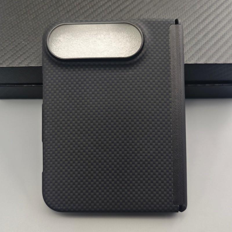 Чехол-книжка IPhone Duo Fold из кевлара и карбонового волокна, магнитная защитная крышка, деловой стиль, защита от отпечатков пальцев, теплоотвод